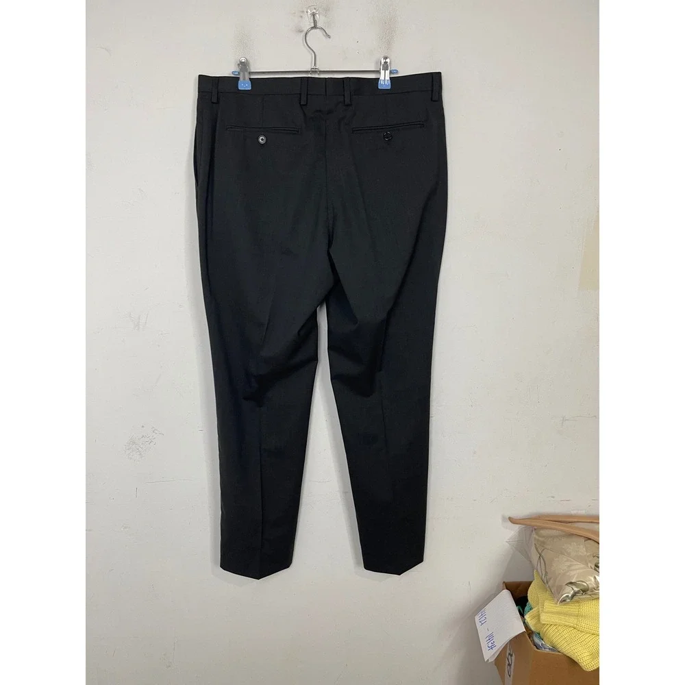 Banana‎ Republic Marzotto Super 120s Wool Slim Fit Dress Pants Charcoal 35x30